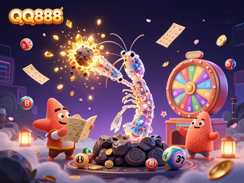 Experience thrilling action at QQ888 with a galactic samurai amidst a vibrant casino explosion.