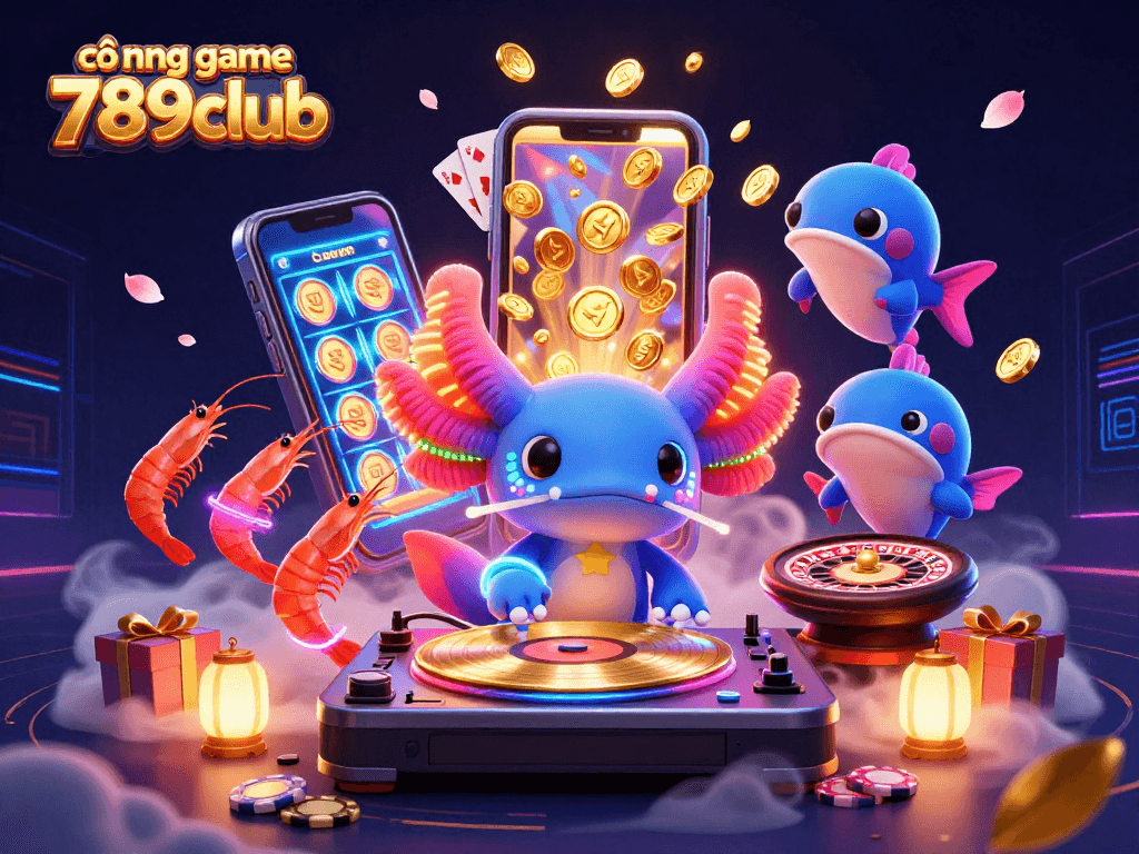 Experience the vibrant excitement of cổng game 789club with colorful characters and dynamic gameplay elements.