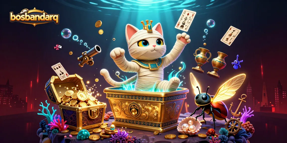 Experience thrilling casino excitement at bosbandarq with a vibrant mix of characters and elements.