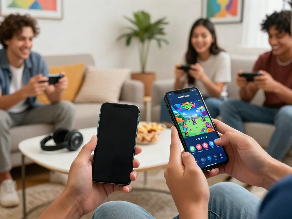 Experience the excitement of yono games with friends in a vibrant gaming setup.