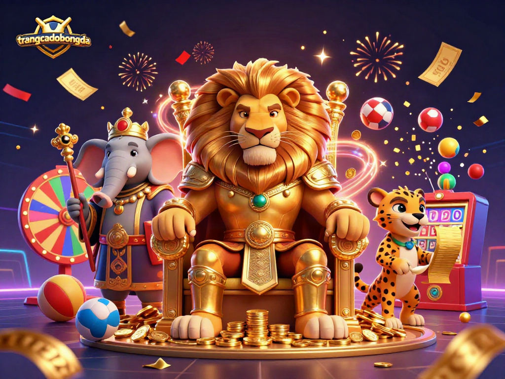 Engage in thrilling sports betting with trangcadobongda, featuring vibrant characters and dynamic betting elements.