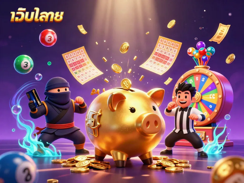 เล่นหวยกับเว็บหวยออนไลน์ในภาพล้อเลียนสุดสนุกที่เต็มไปด้วยสีสันและการชิงโชค