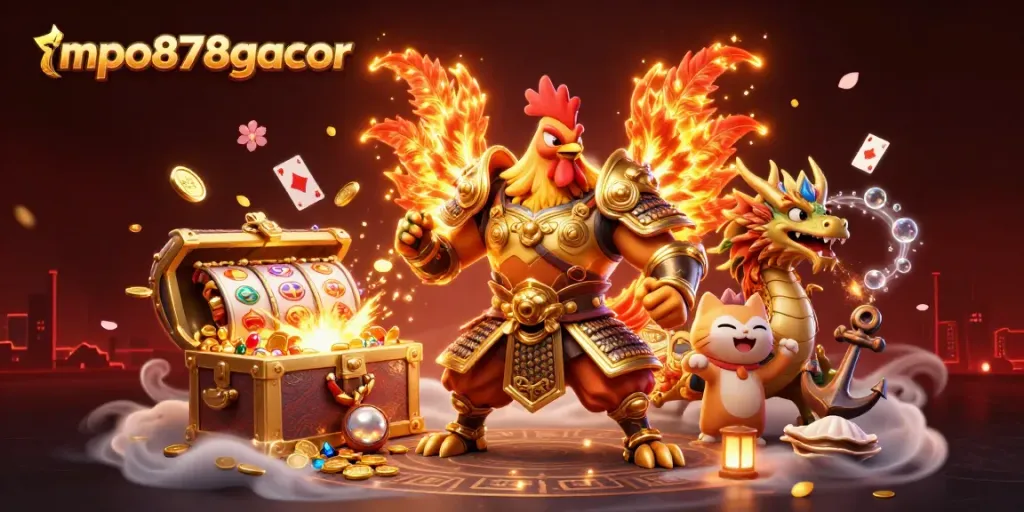 Memainkan mpo878gacor dengan pemandangan slot yang menggiurkan dan elemen kasino yang menarik.