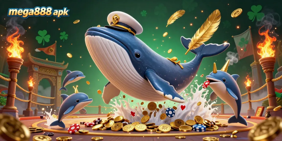 Aksi menarik muat turun mega888 apk dengan aplikasi kasino dan ikan lumba-lumba beraksi.