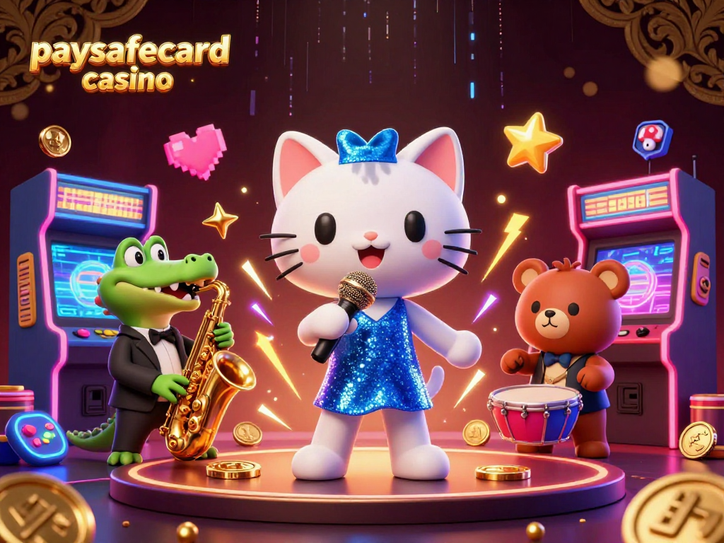 Menangkan hadiah di paysafecard casino dengan suasana penuh warna dan karakter unik di kasino.