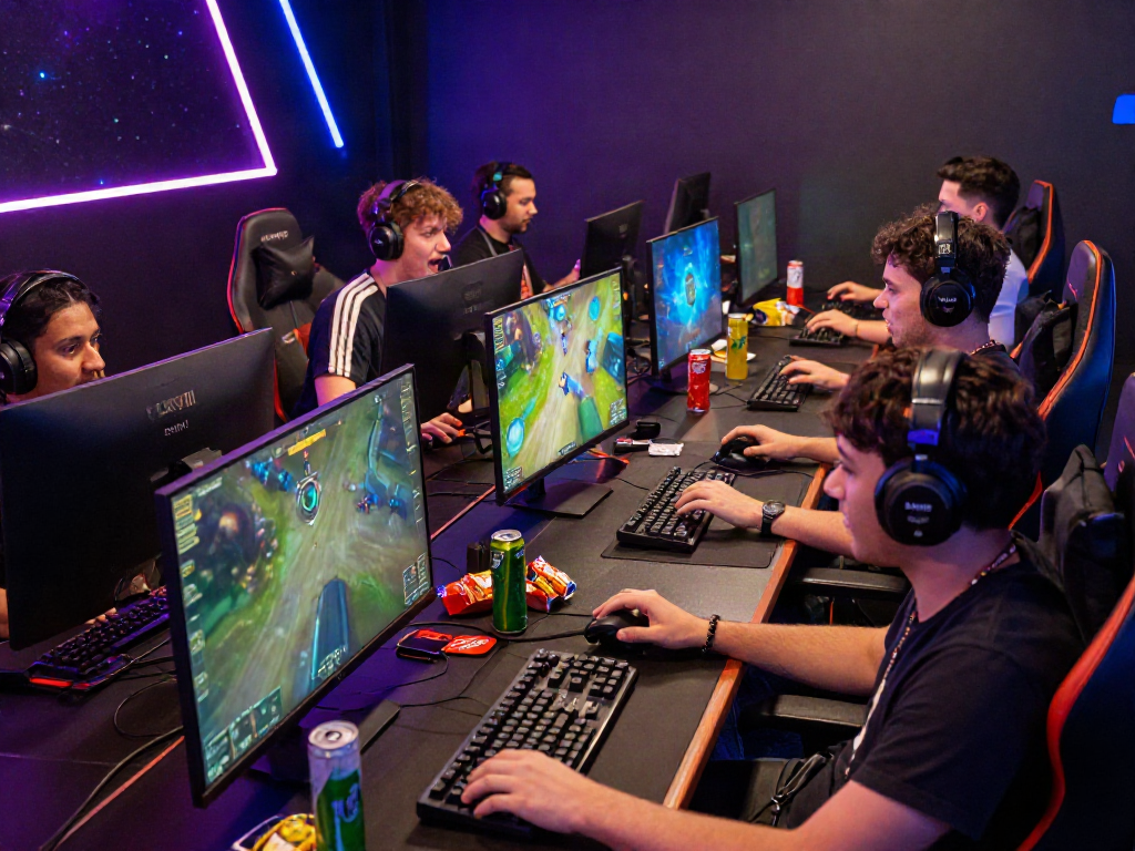 Luxury111 login gaming scene with players focused on competitive multiplayer action.