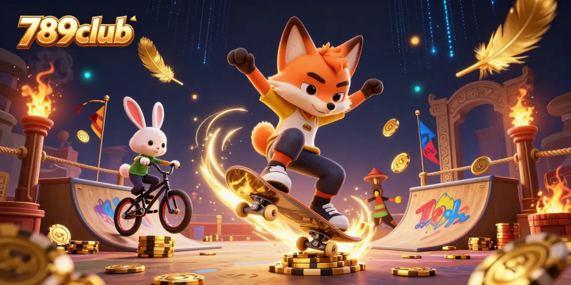 Engage with exhilarating gameplay at 789club, highlighting 3D cartoon animals in a casino-themed adventure.
