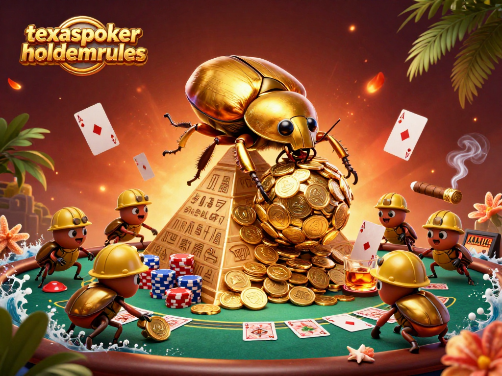 Engage in Texas poker strategies with rich visuals showcasing texaspokerholdemrules in a vibrant 3D scene.