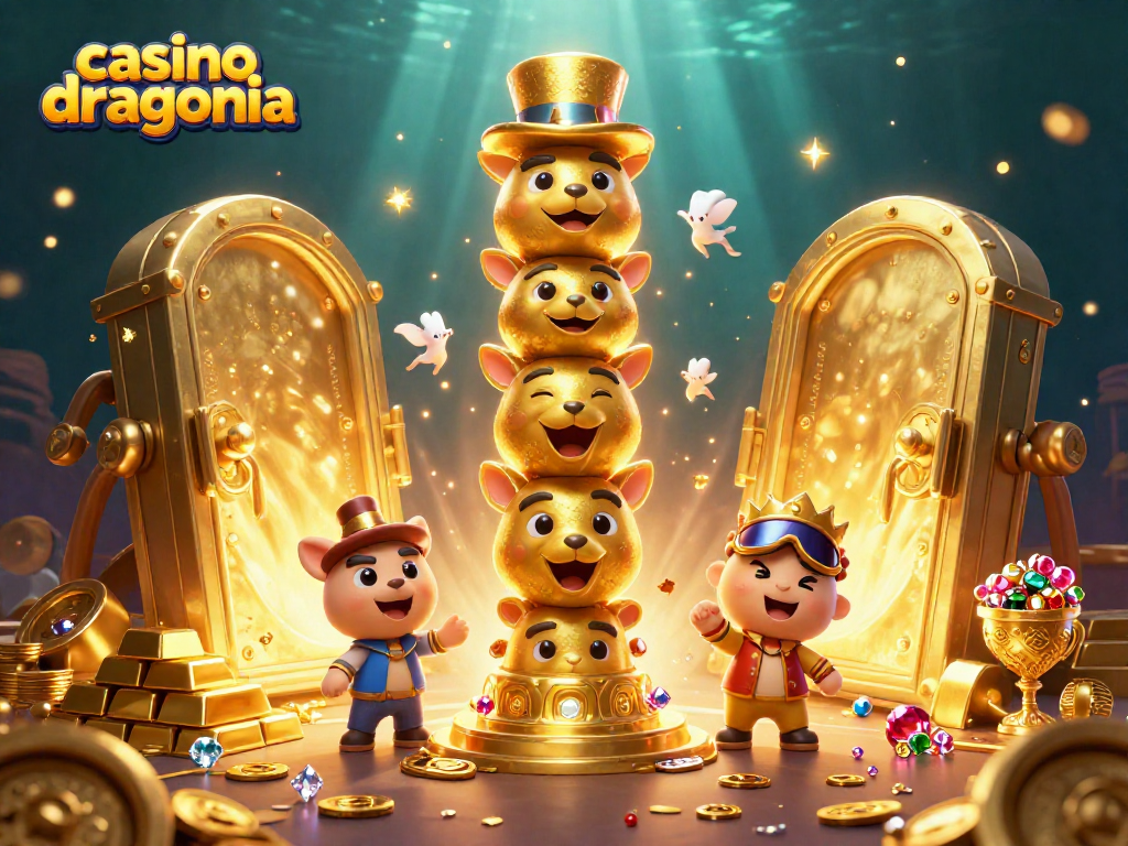 Des joueurs découvrent le casino dragonia avec une ambiance colorée et des récompenses scintillantes.