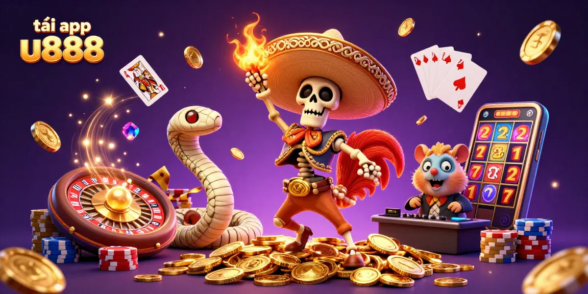 Engage with the vibrant world of tải app u888 featuring unique characters and dynamic casino elements.