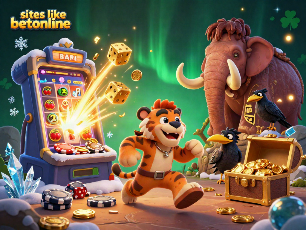 Find exciting games and jackpots at sites like betonline, featuring slot machines and casino elements.