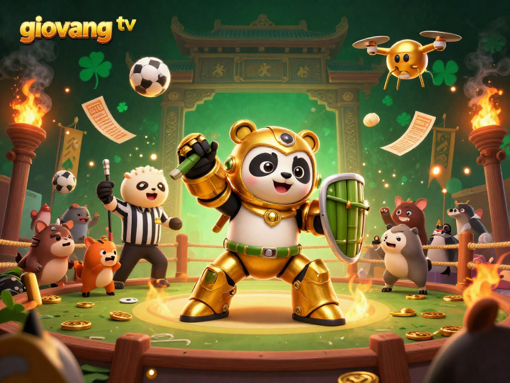 Engage in thrilling gameplay with giovang tv's dynamic sports betting arena, featuring high-energy characters and vibrant visuals.