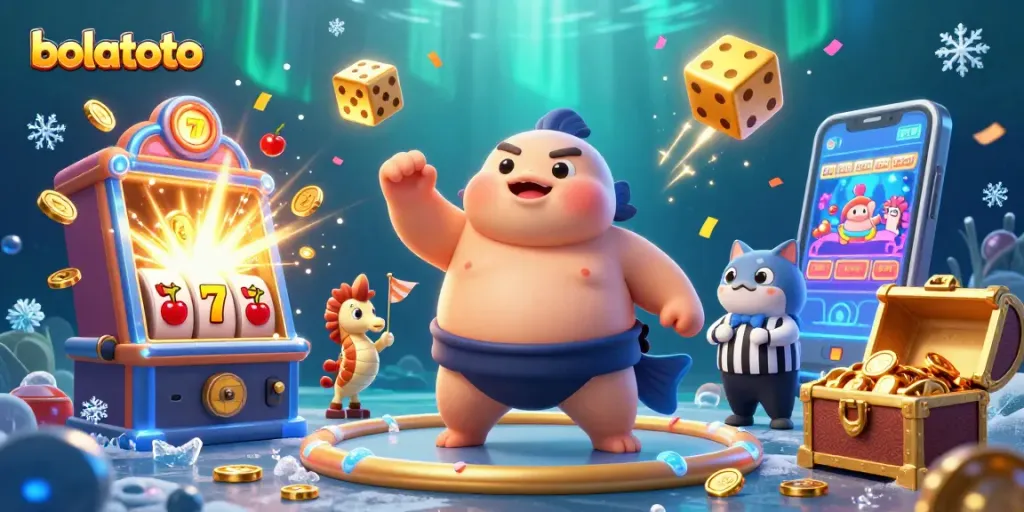 Engage with bolatoto gaming excitement featuring a vibrant underwater casino jackpot scene.