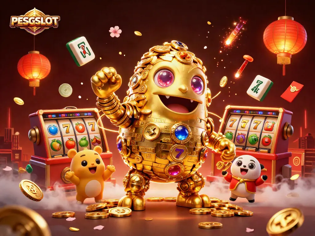 Spin the lucky PESGSLOT reels as golden golem coins ignite thrilling jackpot excitement.