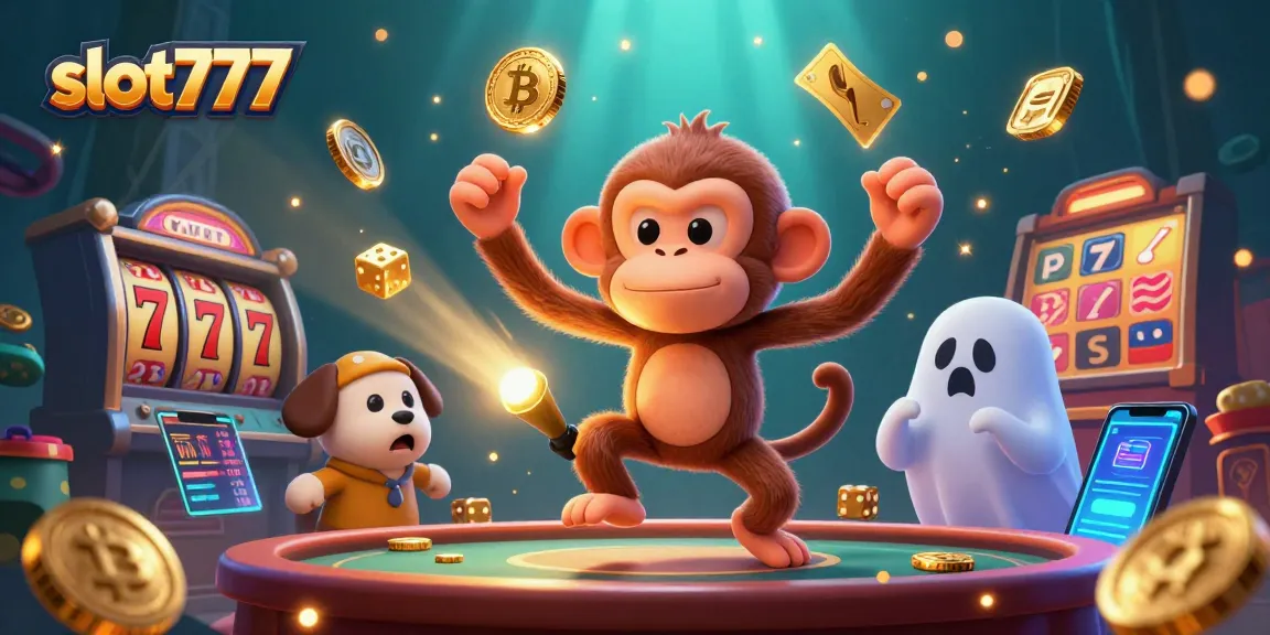 Engage with slot777 excitement as a ghostly puppy tracks an invisible monkey juggling coins.