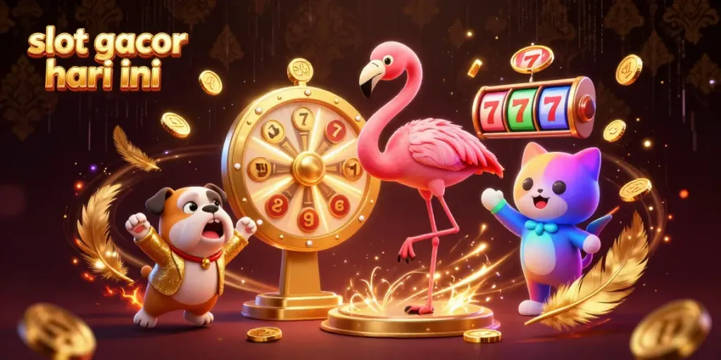 Experience the excitement of slot gacor hari ini with a vibrant scene of gaming action, featuring dynamic characters.