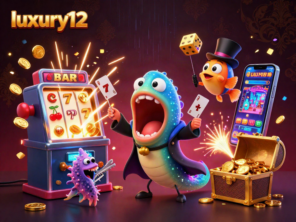 Engage with luxury12's captivating casino magic featuring colorful card tricks and jackpot celebrations