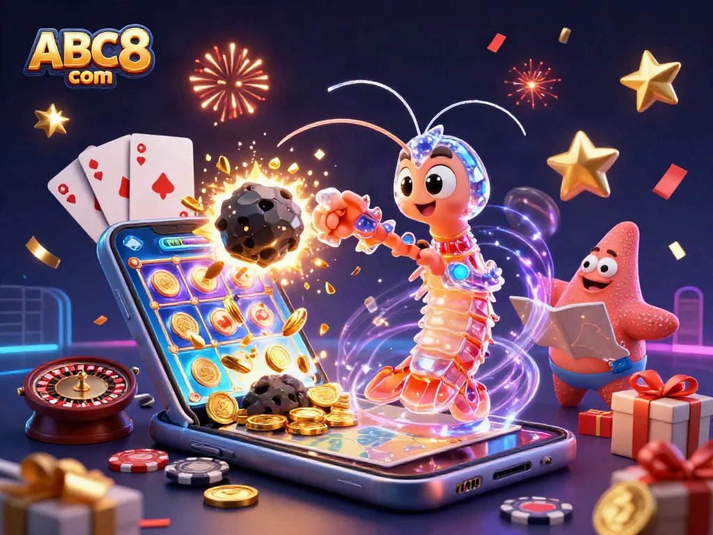 Experience thrilling adventures with ABC8 com's vibrant casino games amidst cosmic explosions.